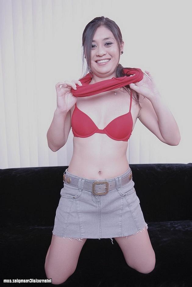 16P Ruby Luxe in an interracial hardcore with creampie