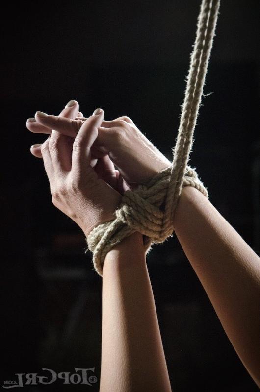 16P London River is rope bound and toy fucked by lezdom Rain DeGrey