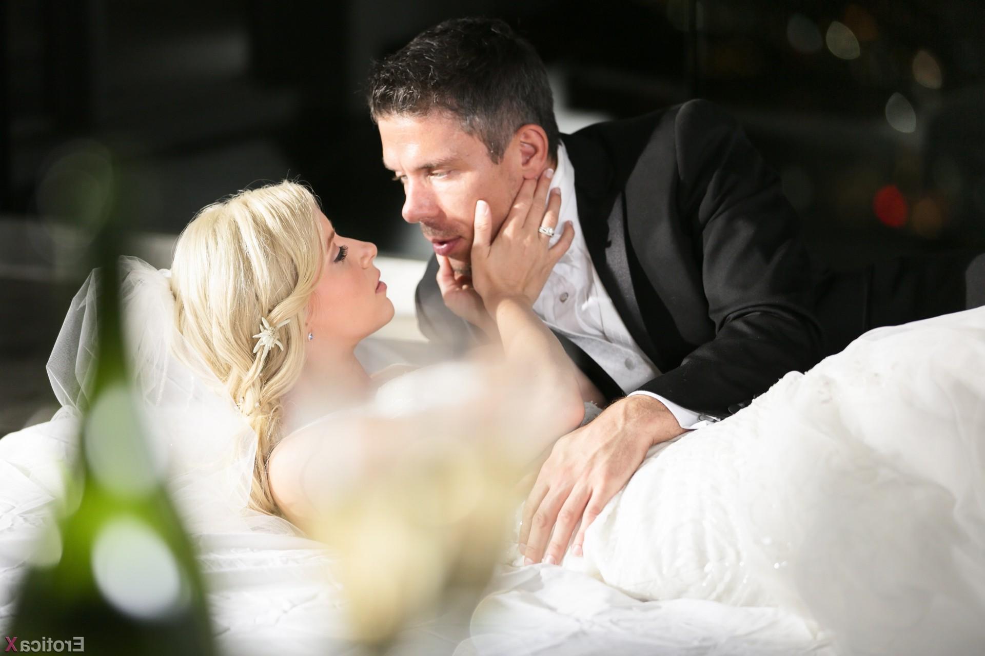 15P Beautiful bride Anikka Albrite gives head and fucks