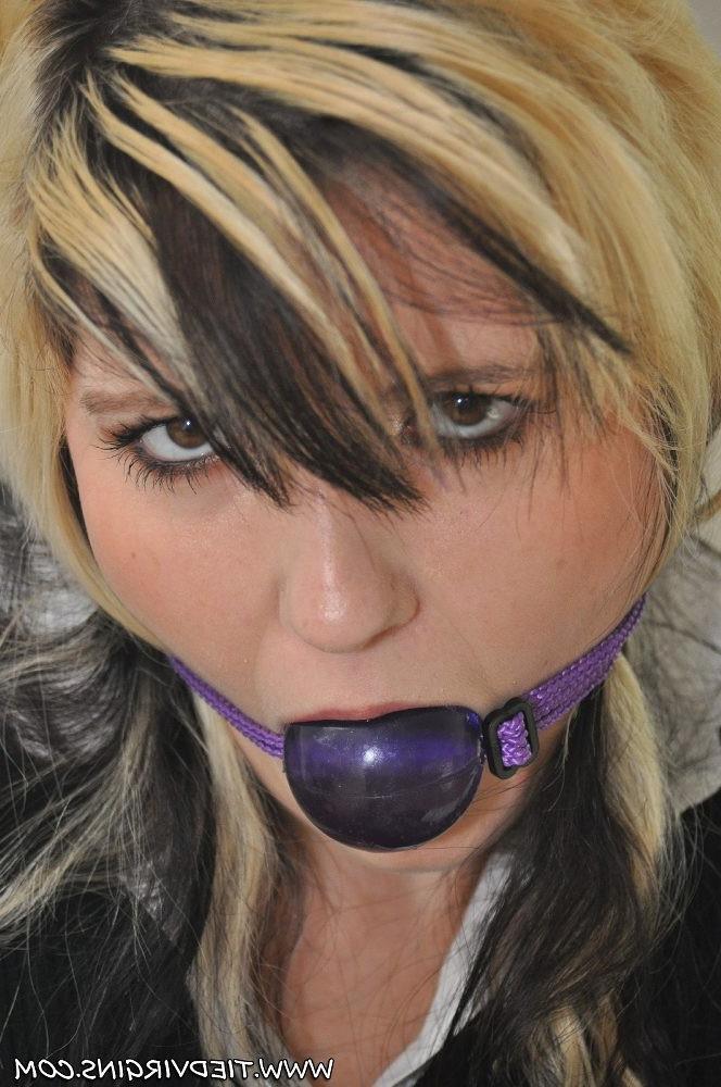 12P naughty secretary is tied and gagged in the office