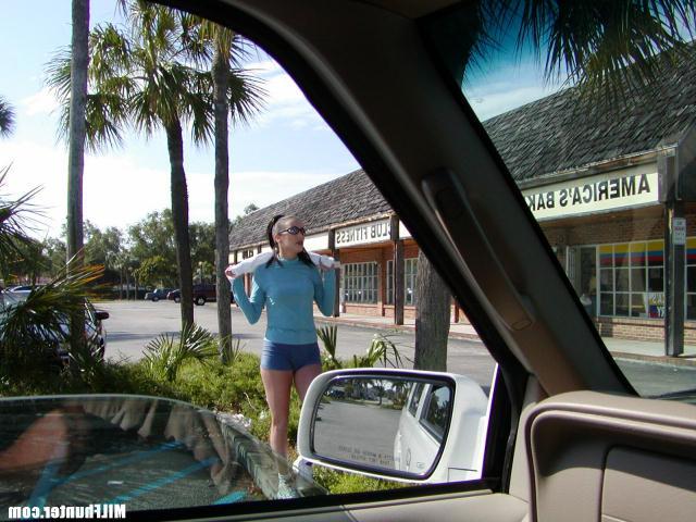 14P Hot milf nancy with big tits gets nailed in the back seat of her car