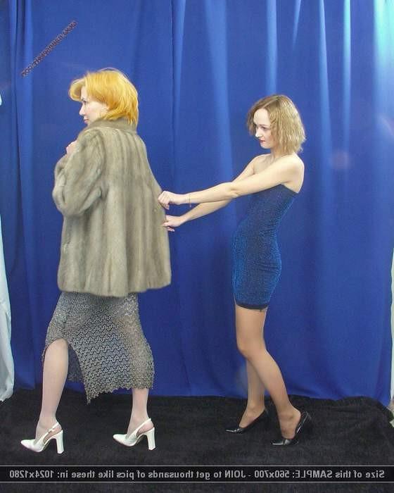 11P Argument over fur coat turns violent