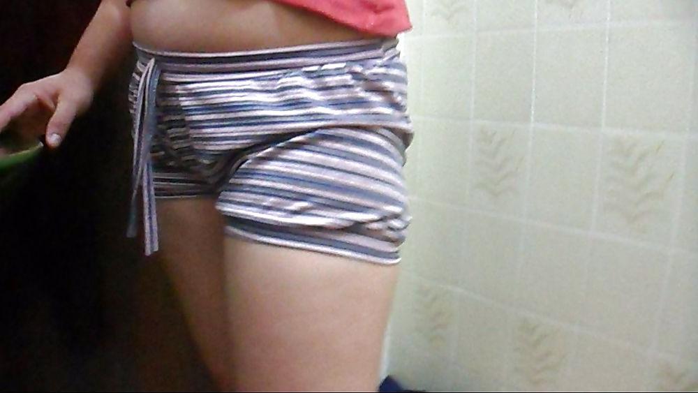 12P Wife pussy shorts