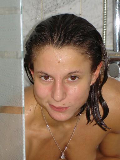 16P Athletic babe funs with a guy after gym workout