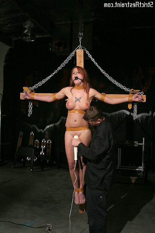 13P Tricia Oaks gagged and restrained in the cold darkness
