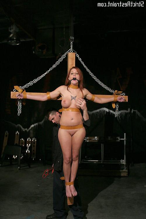 13P Tricia Oaks gagged and restrained in the cold darkness