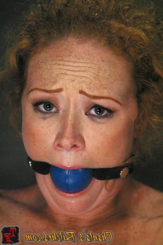 18P Bound Redhead Audrey Hollander gets anal treatment from Mistress