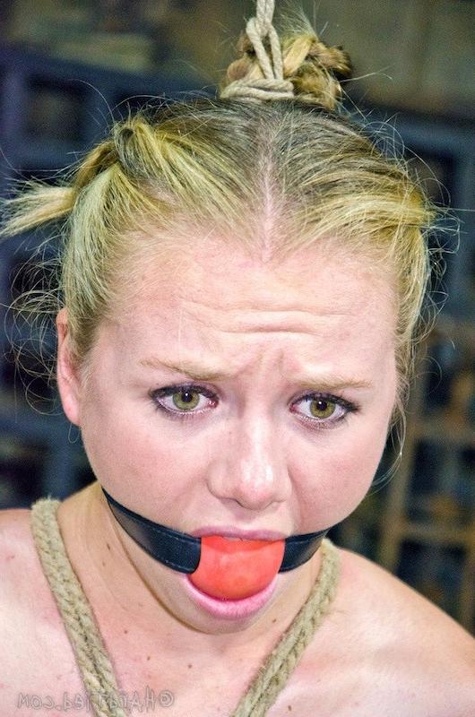 16P Tracy Sweet her week long rope bondage is gagged