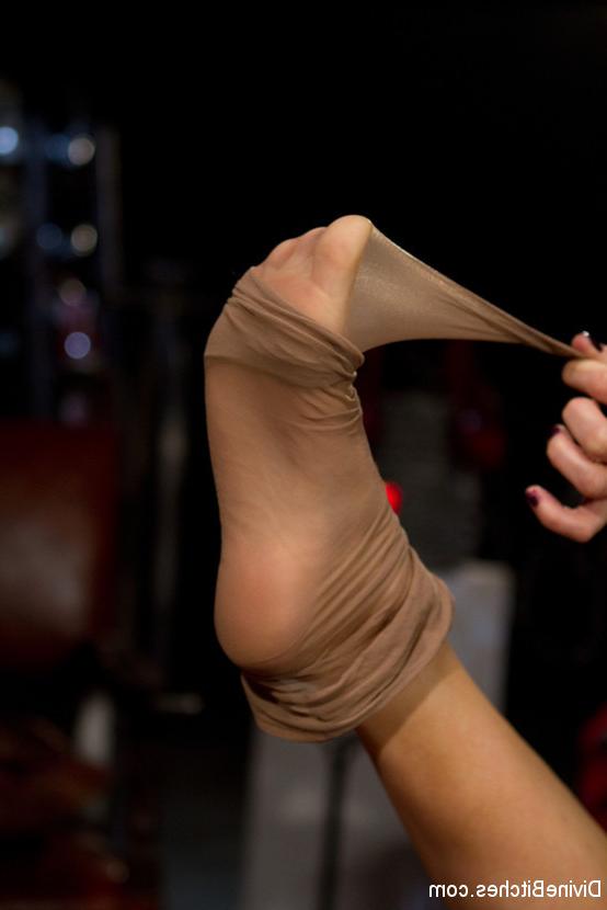 15P Footslave is made to worship, sniff and clean two hot dominatrix sweaty beautifu