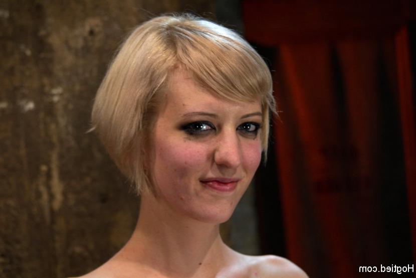 15P Blond with killer natural body, is suspended, suffers intense foot caning Made t