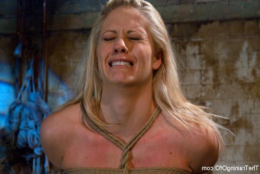 15P Blonde gets a lesson in humiliation by her master