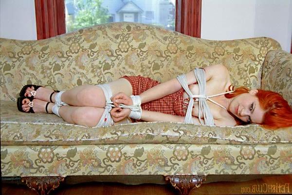 16P Redhead gets tied up and gagged