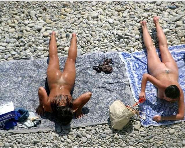 15P The clothes come off quickly for two young nudists