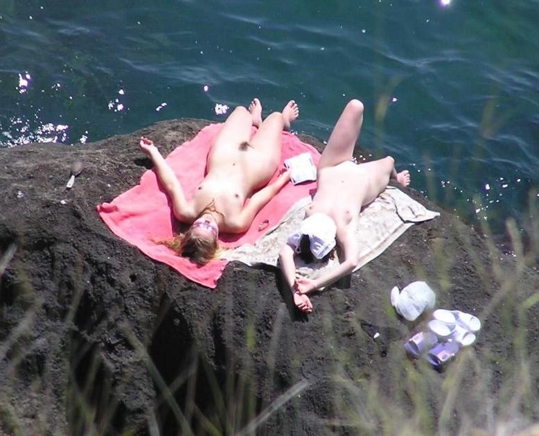 15P The clothes come off quickly for two young nudists