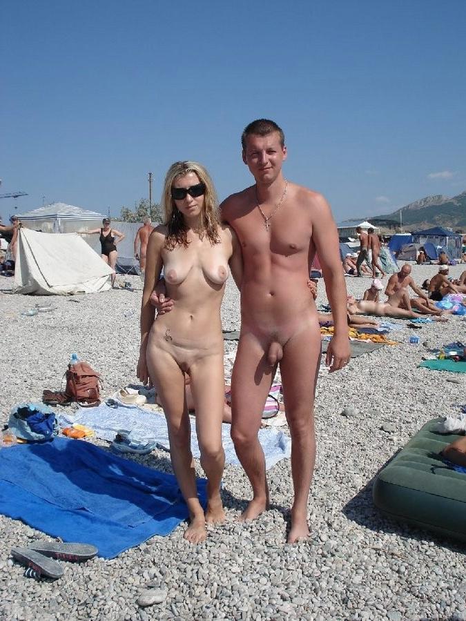 15P The clothes come off quickly for two young nudists