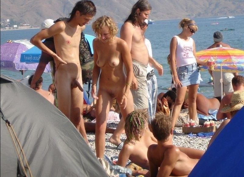 15P The clothes come off quickly for two young nudists