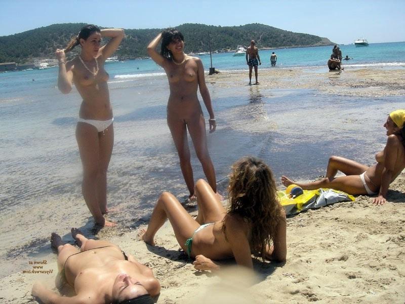 15P Gorgeous blonde young nudist plays in the water