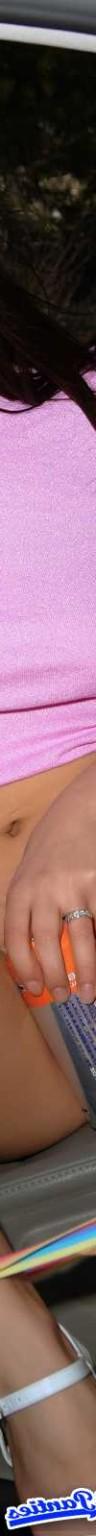 18P Daisy in my car outside showing off her sheer panties and yes you can see pussy 