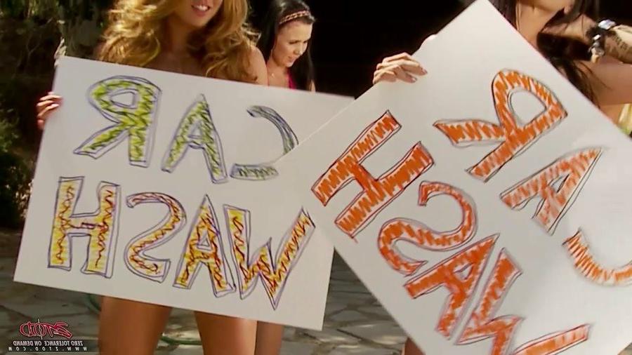 16P Pornstar Brandy Aniston and her car wash whores