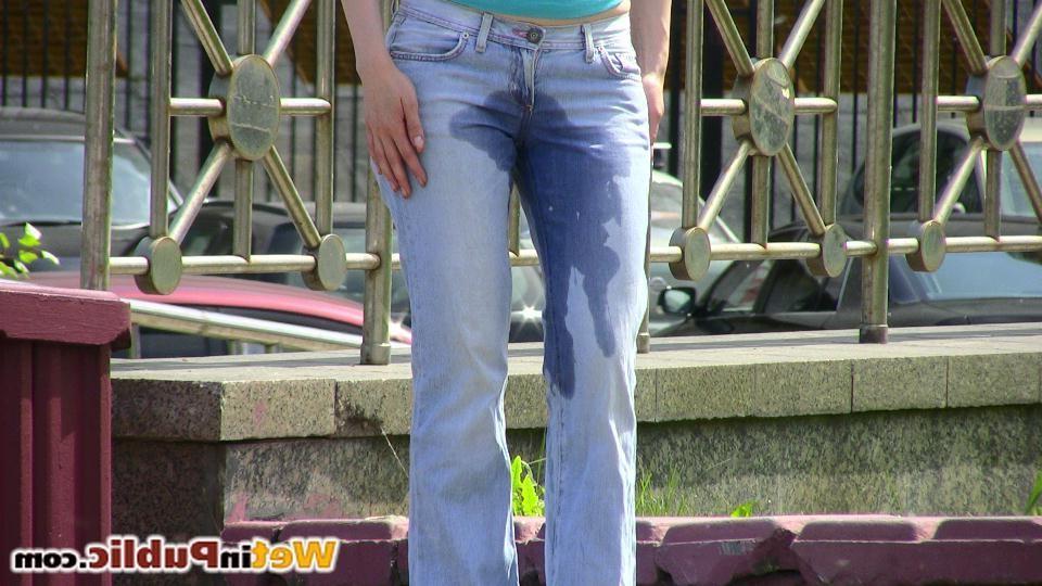 14P Call the Mario Bros cuz this redhead is leaking and her pants are wet