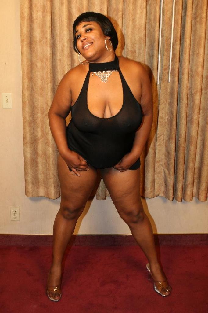 16P Horny ebony BBW Sasha showing off her huge belly while humping on top of a big b