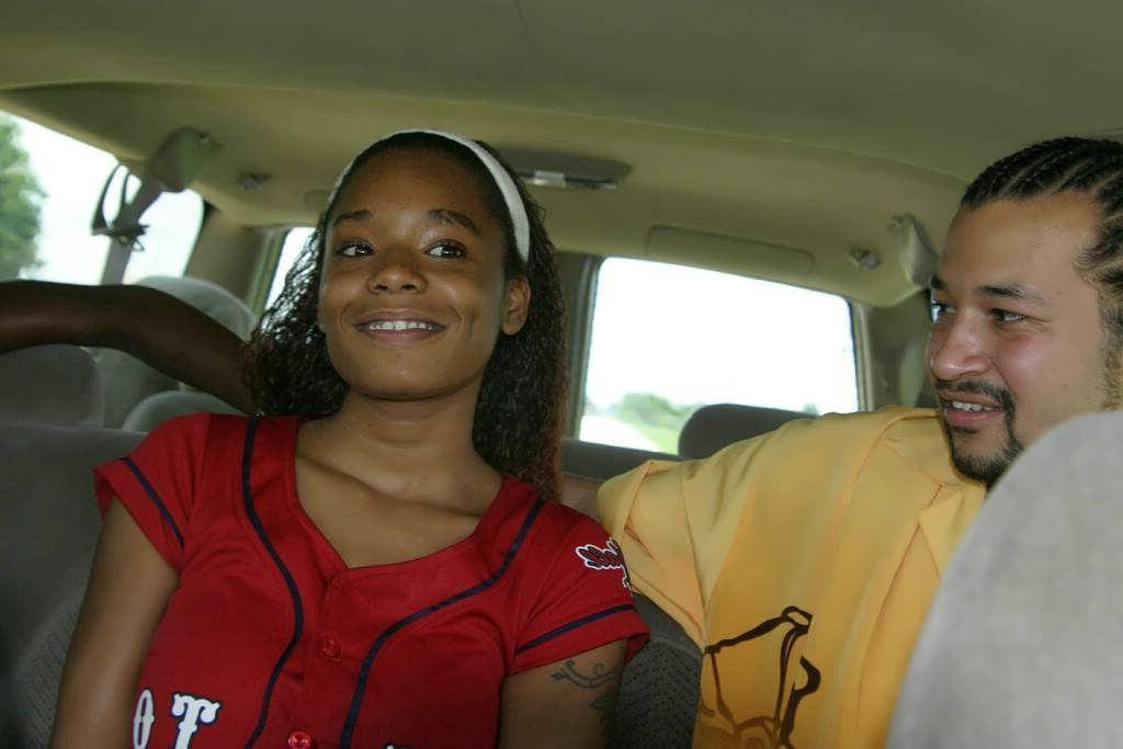 15P two ebony chicks doubleteam a lucky dude