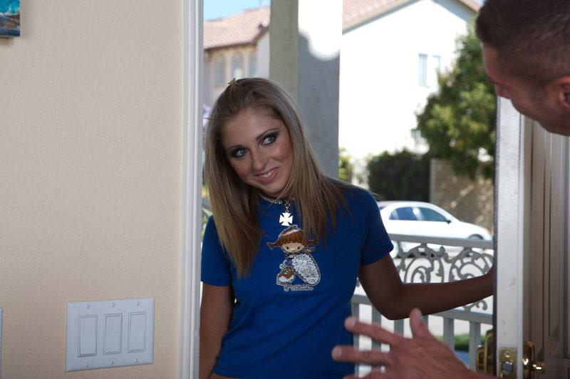 16P Blonde teen and couple in a hot threesome