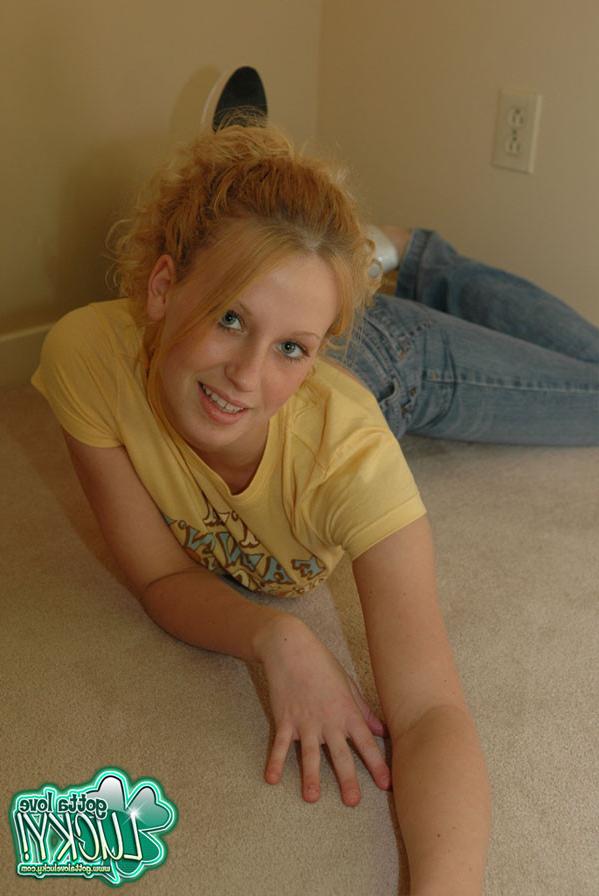 12P Lucky in tight jeans