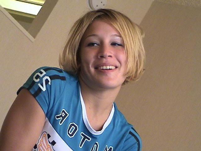 16P Blonde busted college girl fucking in need of cash