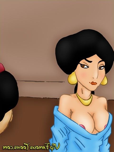 10P Aladdin and Jasmine hard sex  Aladdin seduced shy Jasmine and be