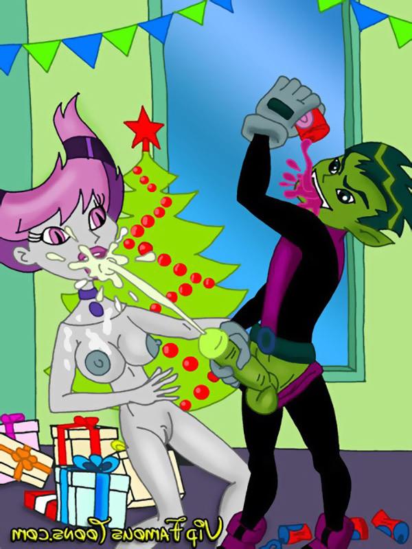 10P Famous toon stars Xmas orgy