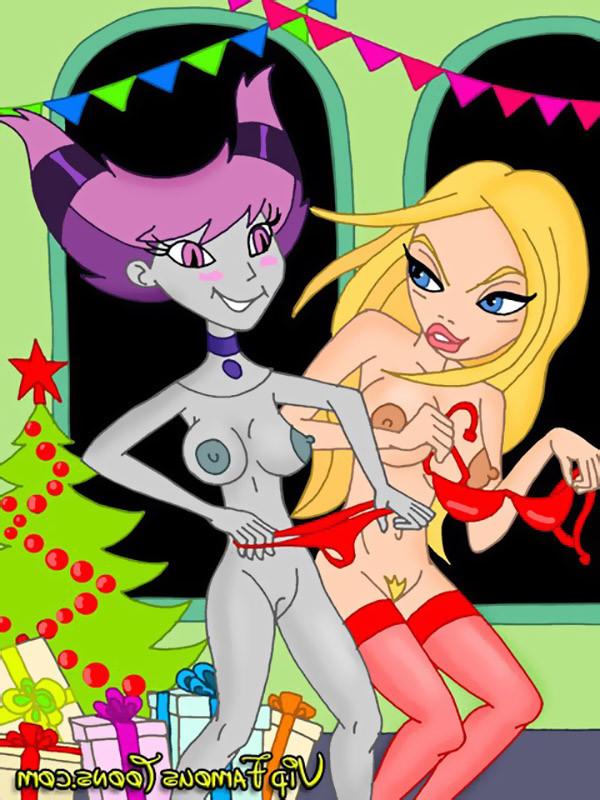 10P Famous toon stars Xmas orgy