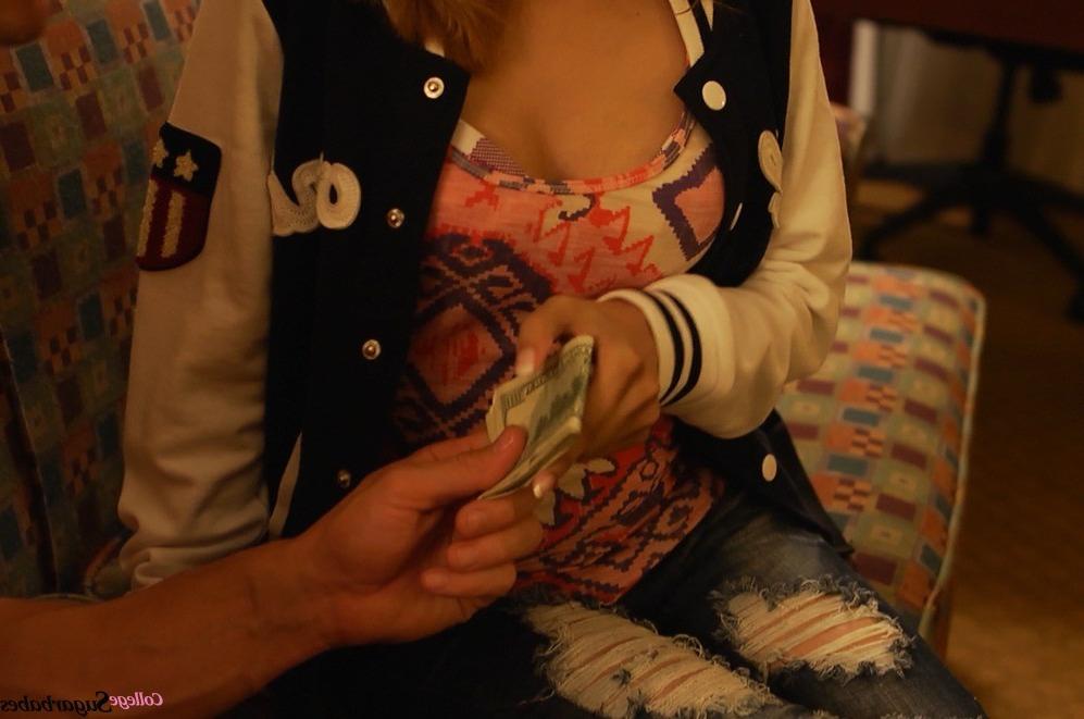 16P Tight teen coed fucks sugar daddy for tuition money