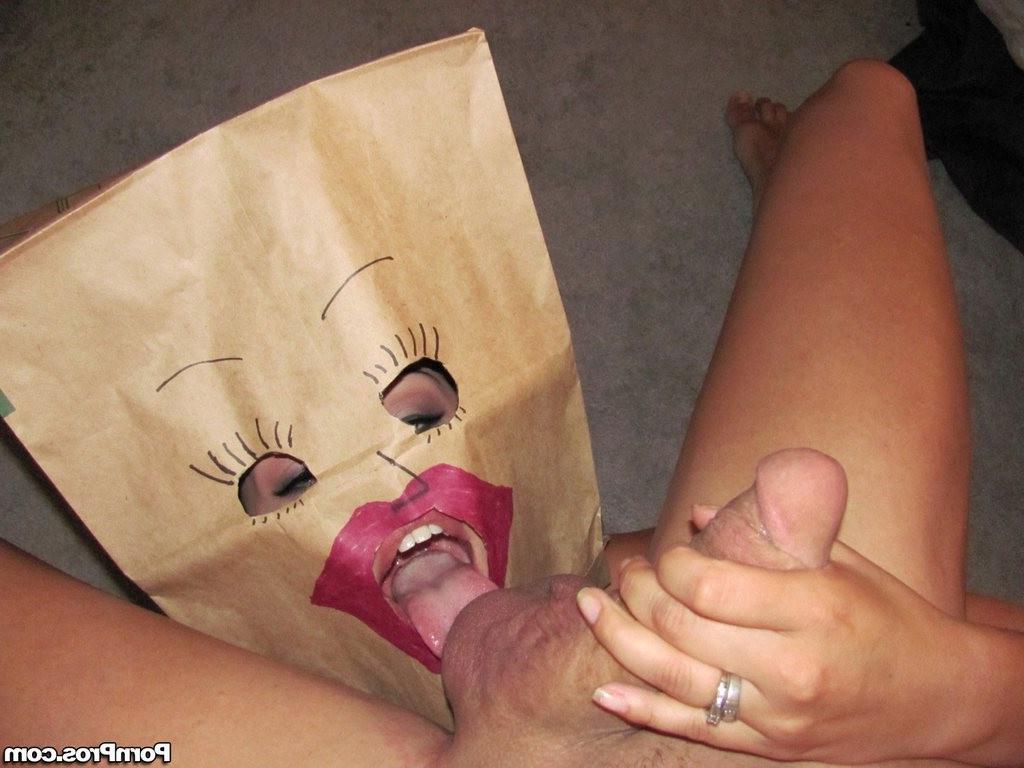 16P Amateur with a bag over the head gets fucked hard