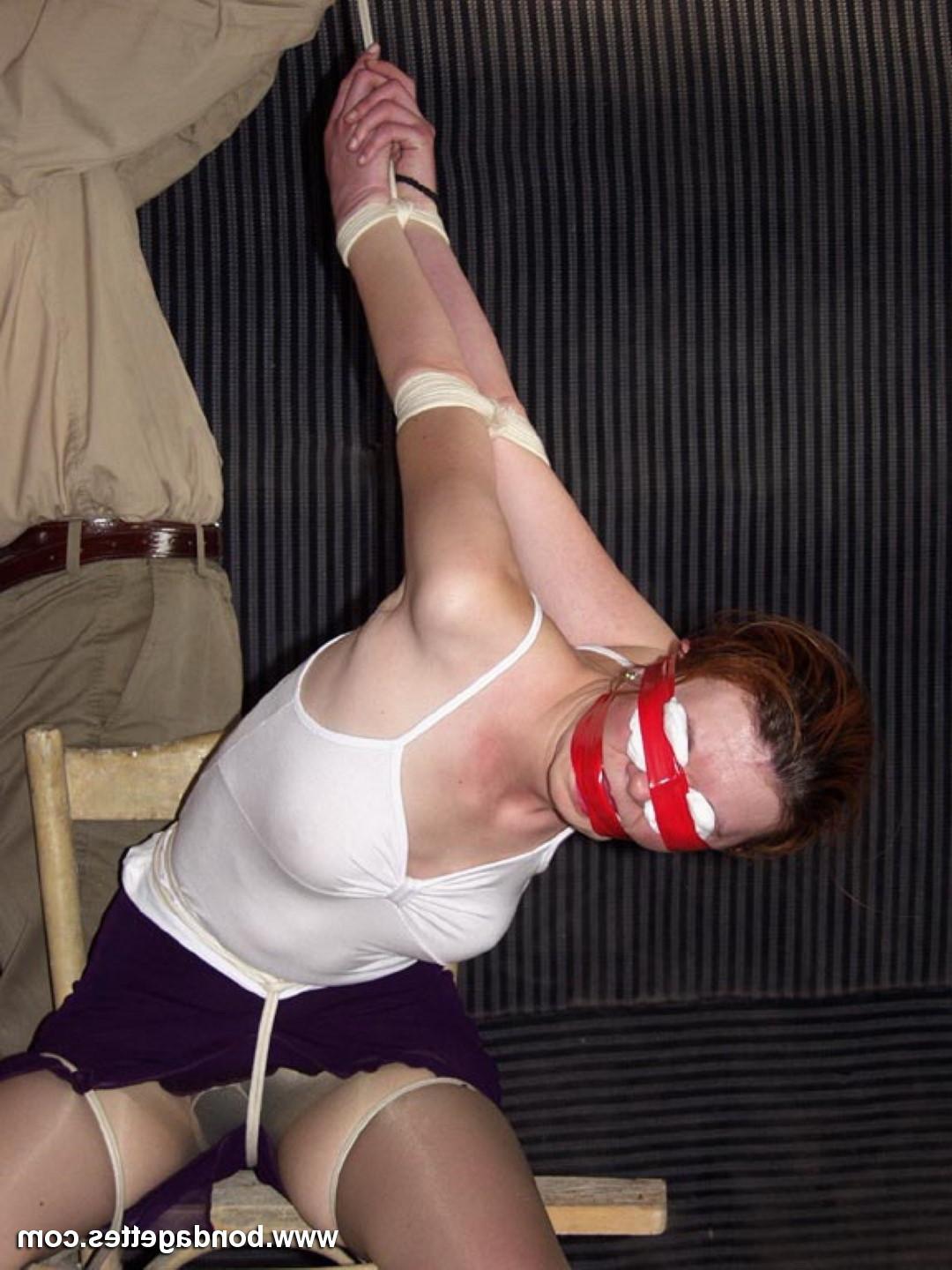 16P Lovely Veronica is left fully clothed by her Master as shes gagg