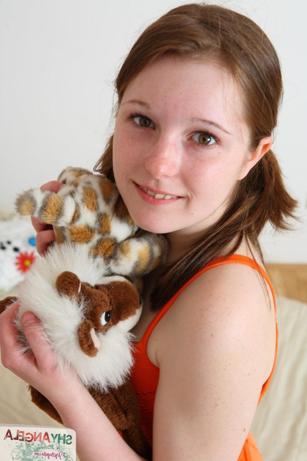 16P Shy teen in bed