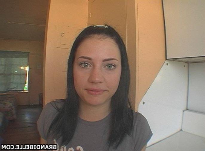 16P Brandi Belle fucked doggy style bend over a table