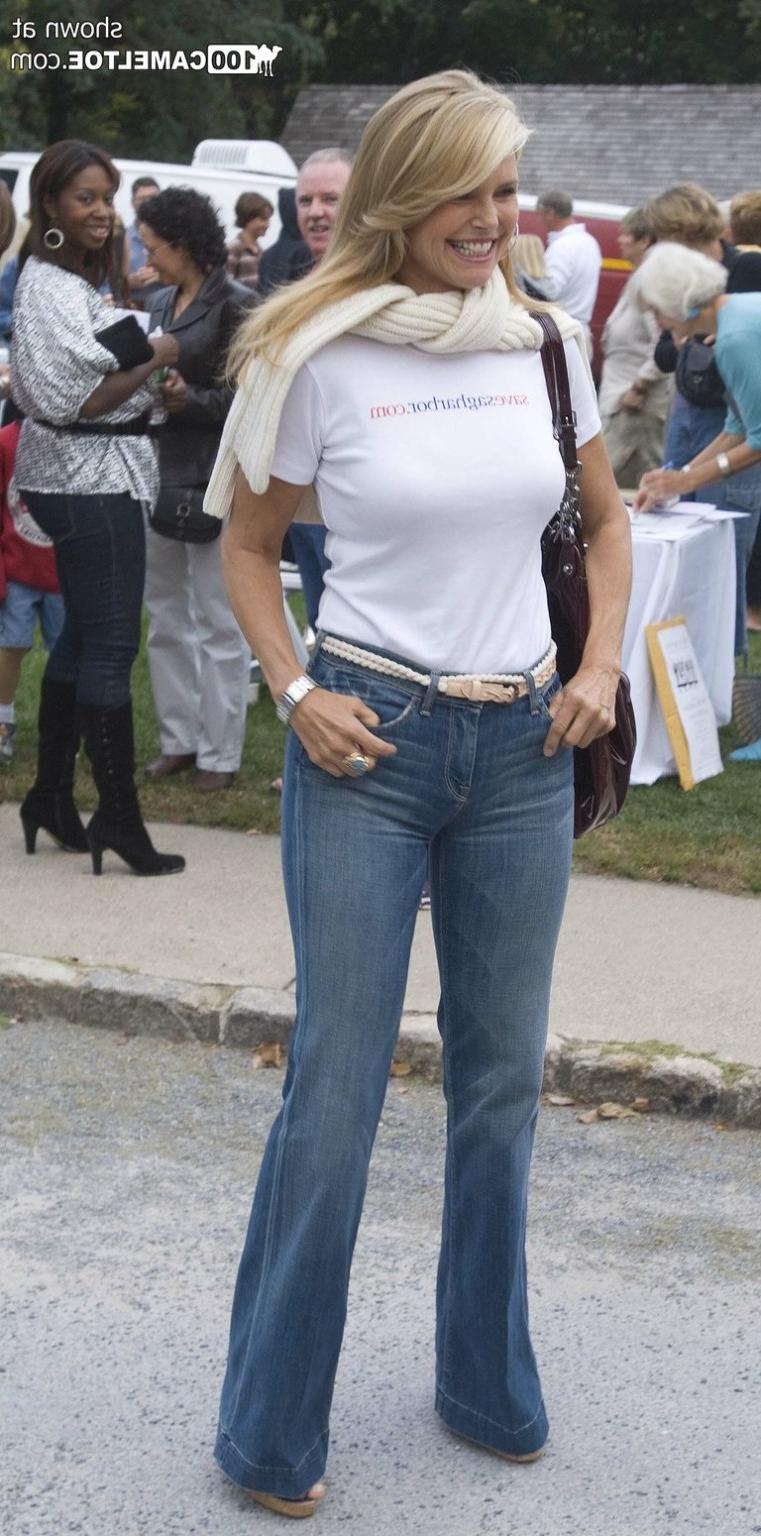 12P Christie Brinkley tight jeans camel toe