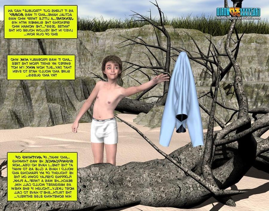 15P People at the beach in these adult comics