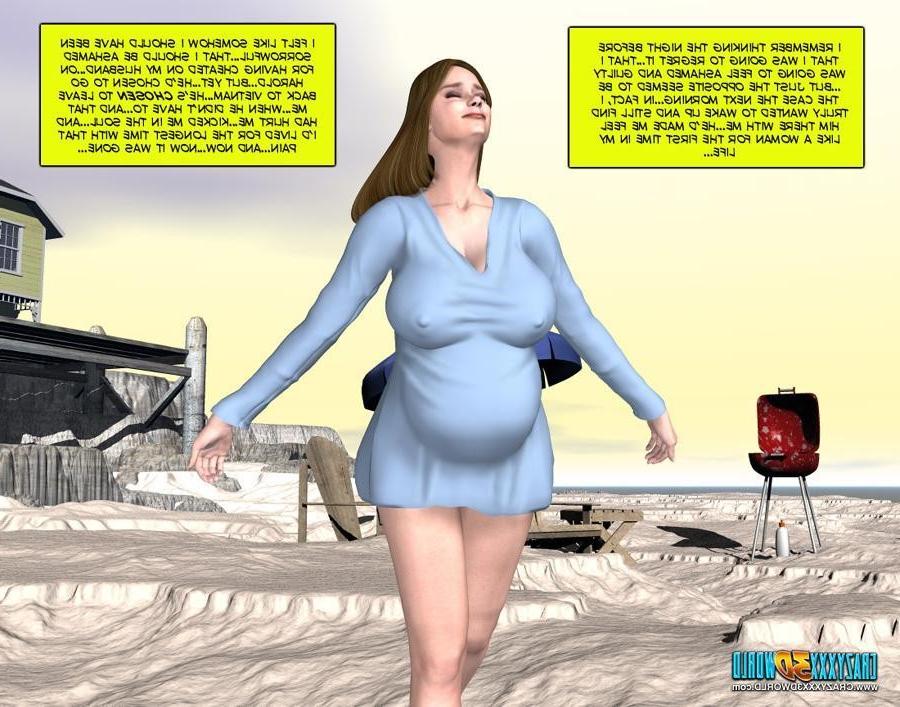 15P People at the beach in these adult comics