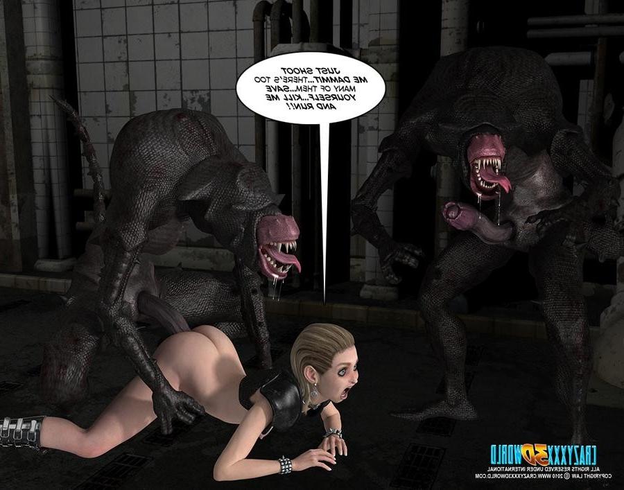 16P A girl doing a monster in these comics