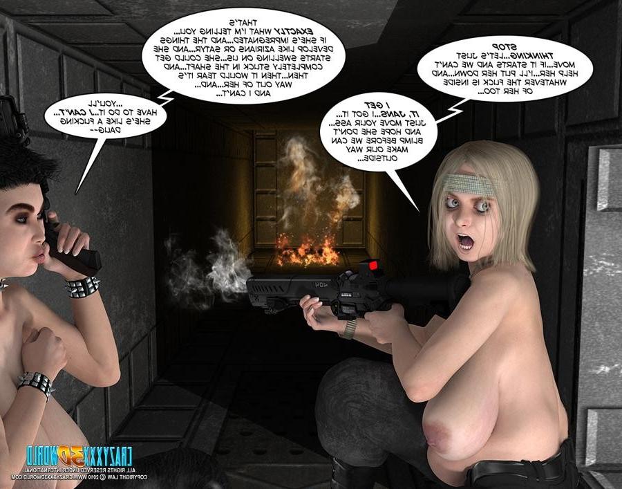 16P A girl doing a monster in these comics