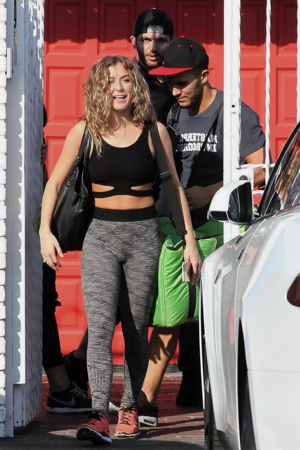 16P Alexa Vega  busty and booty in belly top and tights