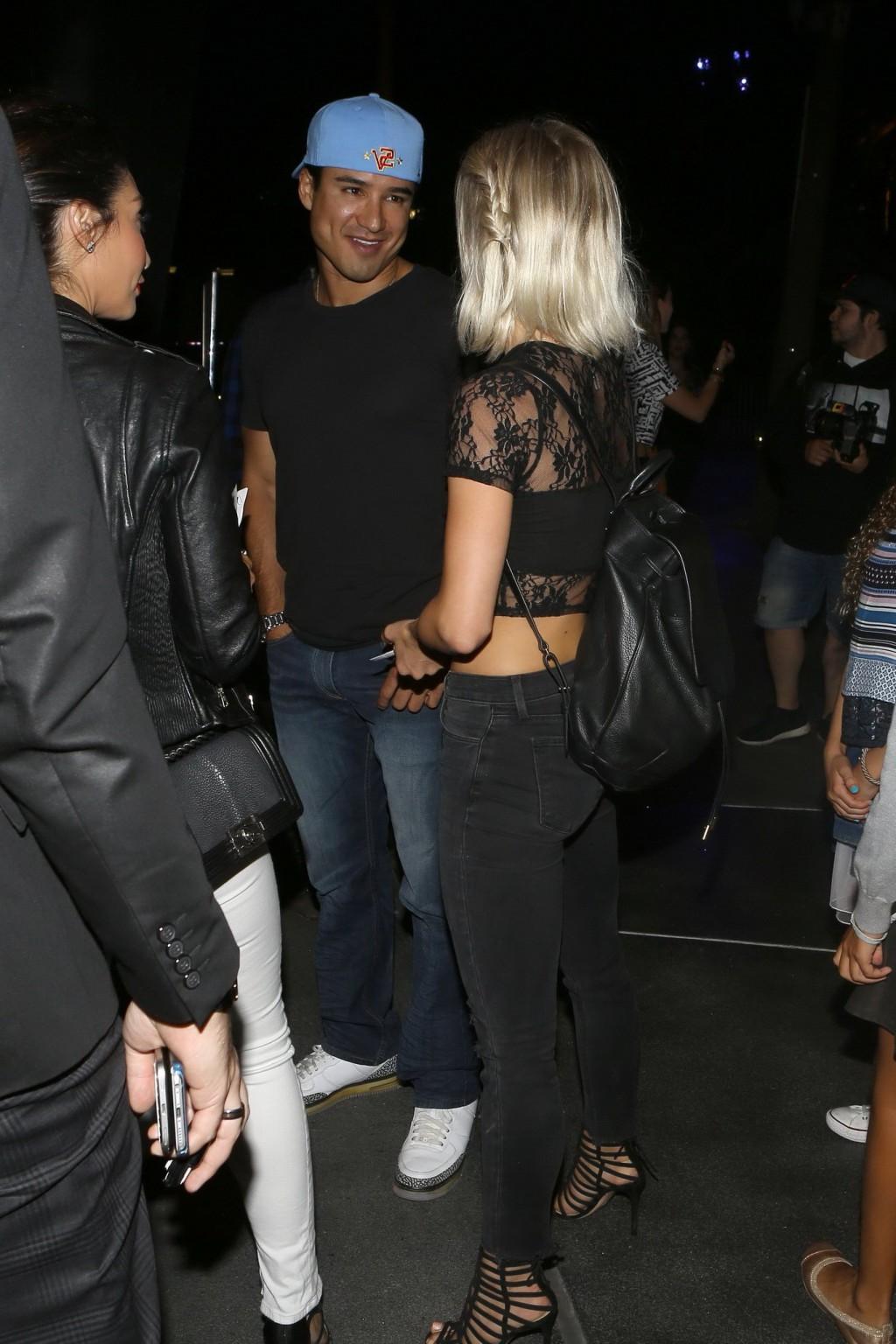 16P Julianne Hough busty in see through belly top outdoor