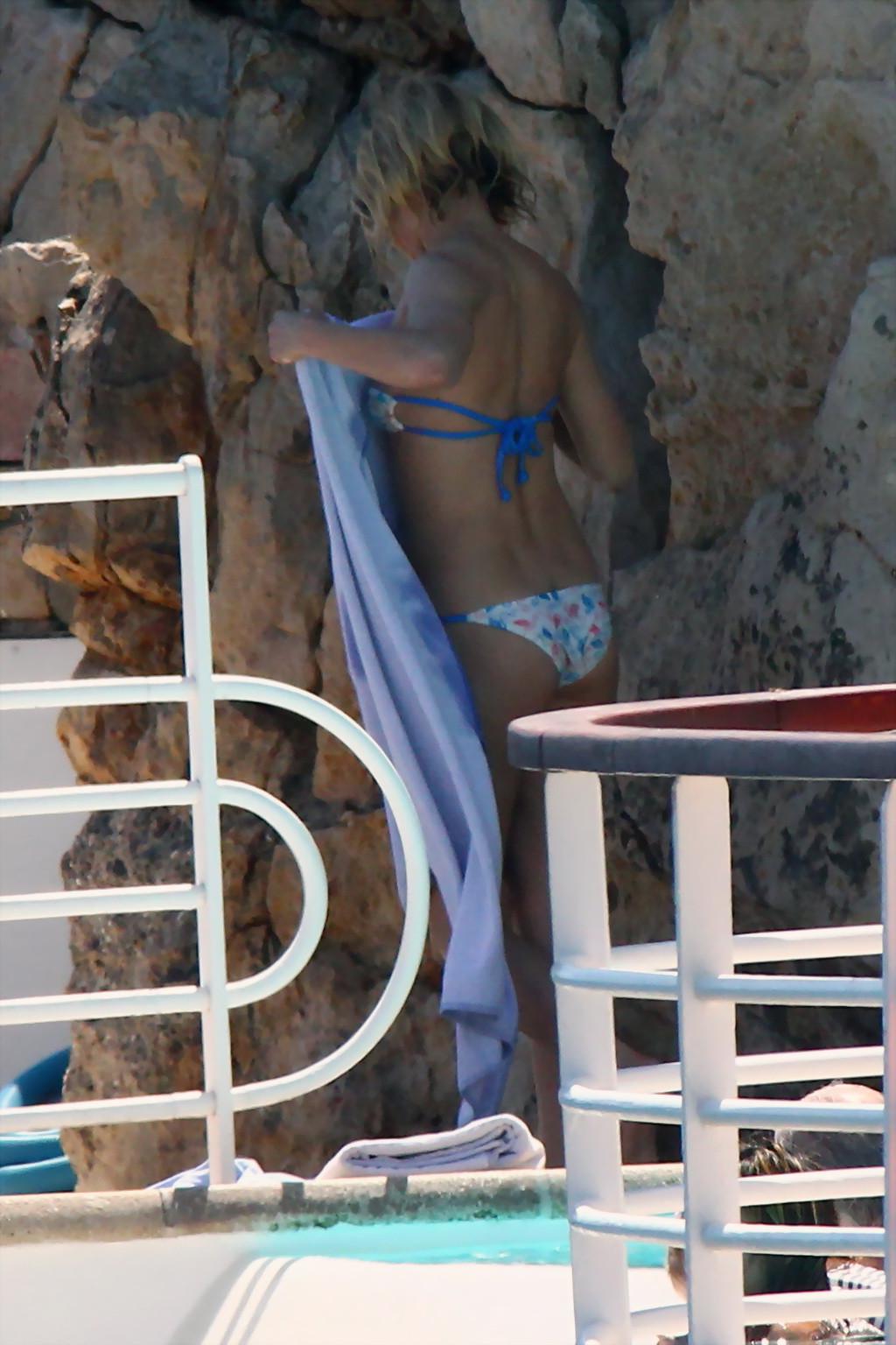 16P Sienna Miller slips out of her tiny strapless bikini at Hotel Du CapEdenRoc pool