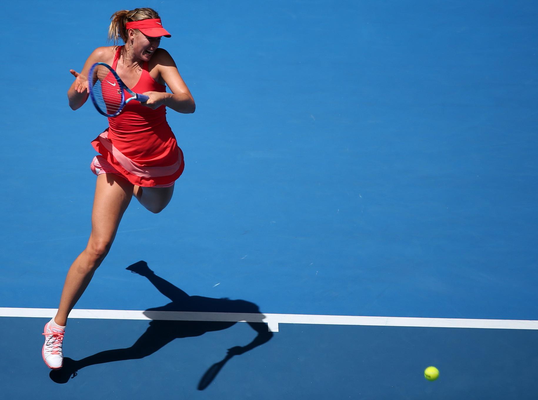 16P Maria Sharapova flashing her panties at the 2nd Round Match of Australian Open