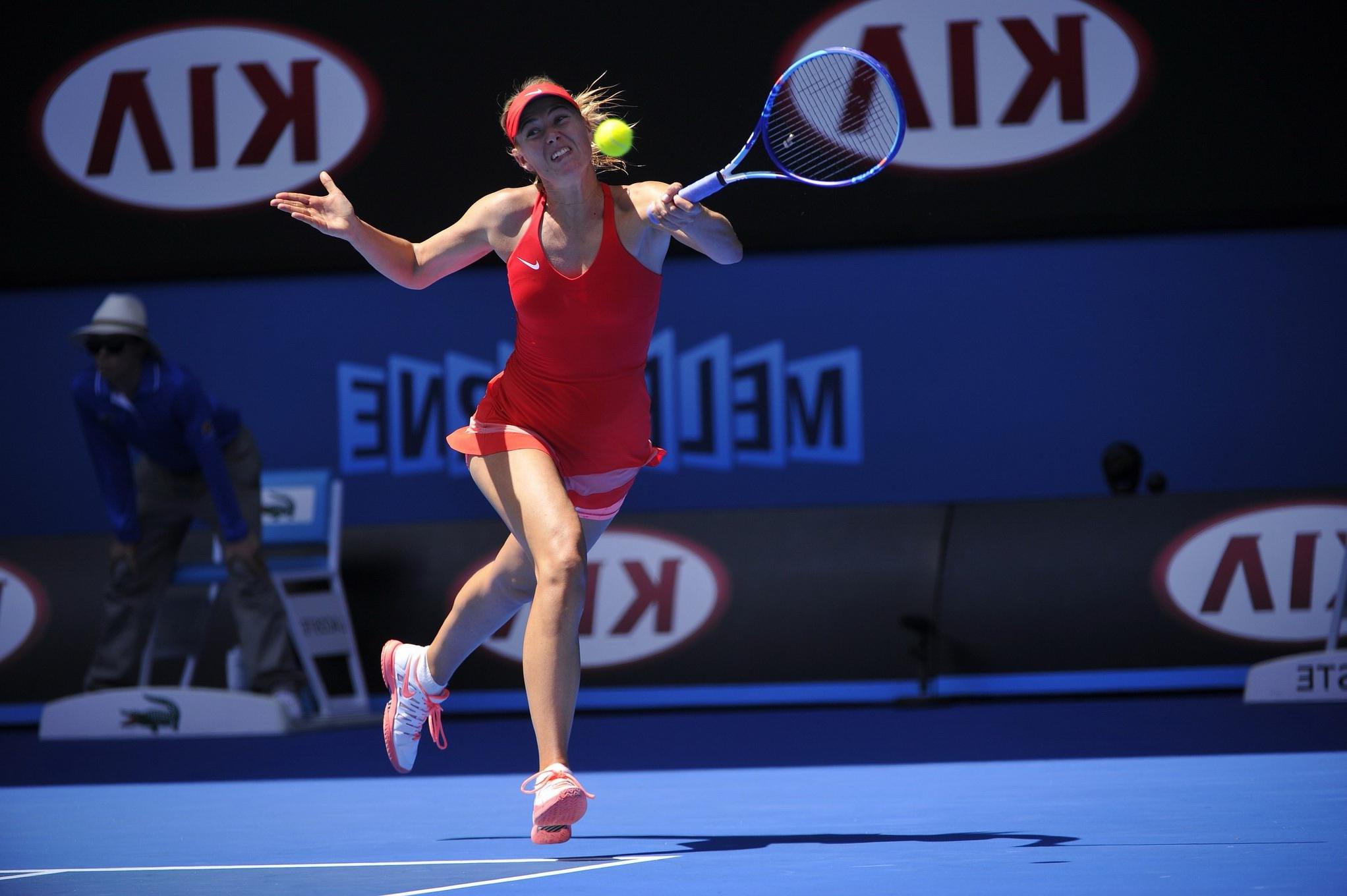 16P Maria Sharapova flashing her panties at the 2nd Round Match of Australian Open