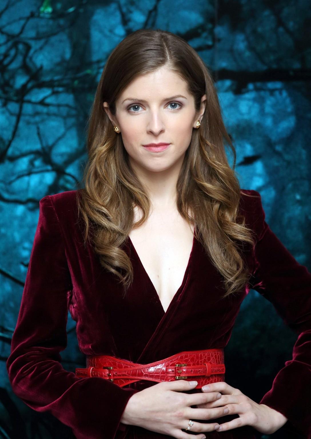 16P Anna Kendrick cleavy for Into The Woods photocall at Corinthia Hotel in London
