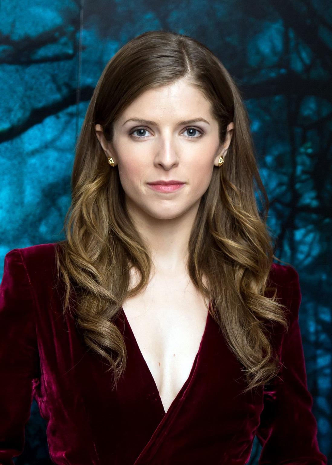 16P Anna Kendrick cleavy for Into The Woods photocall at Corinthia Hotel in London