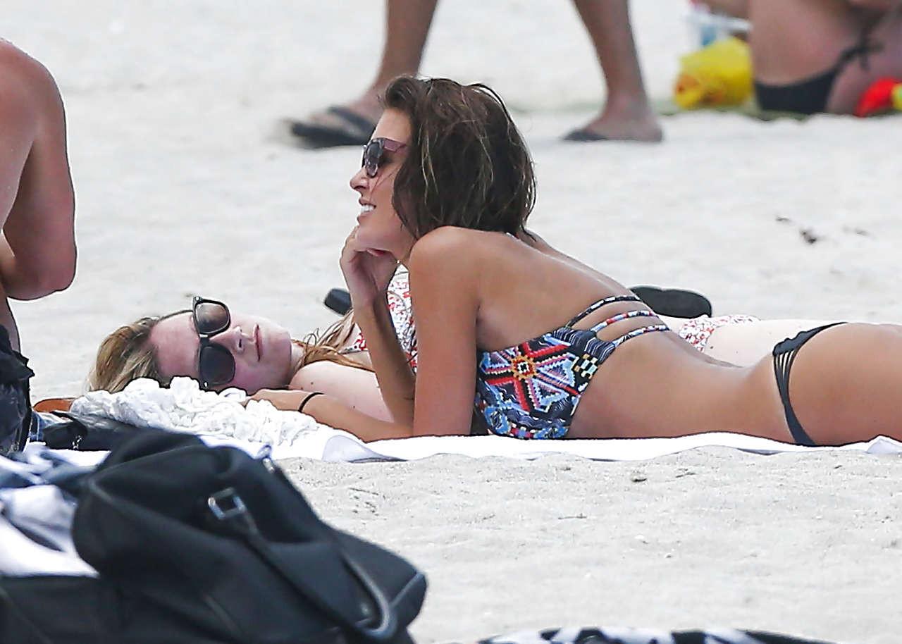 16P Audrina Patridge exposing perfect body in bikini on beach